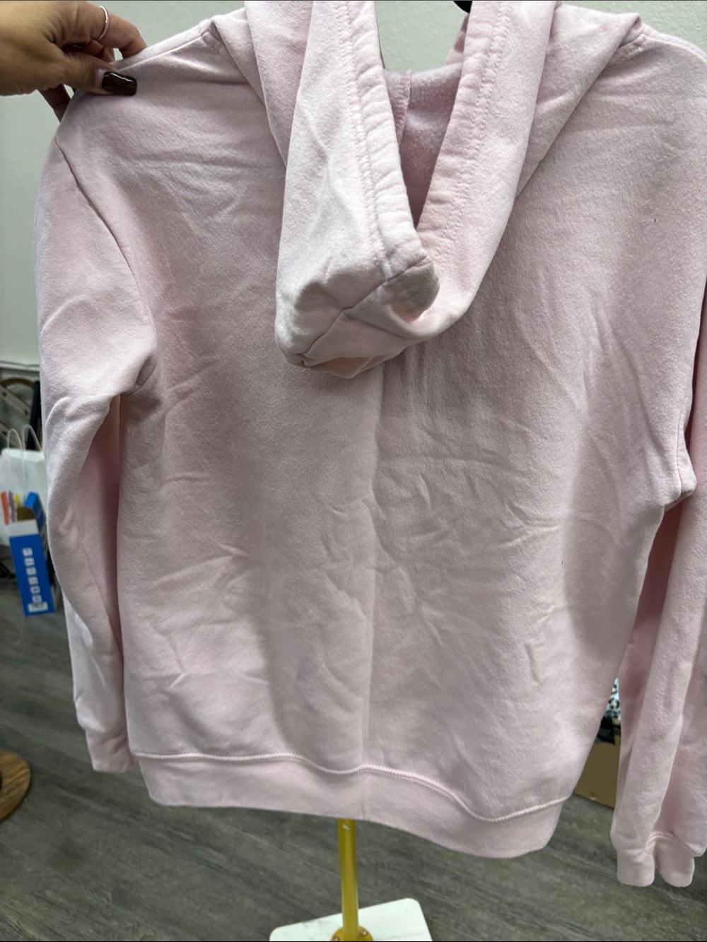 Betty Boop Pink Hoodie with Rose Graphic - Picture 5 of 5